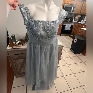 NWT Renz formal blue dress gown prom wedding